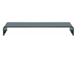 Móvel para TV aparador design prático suporte para monitor 100 cm vidro preto 2502051