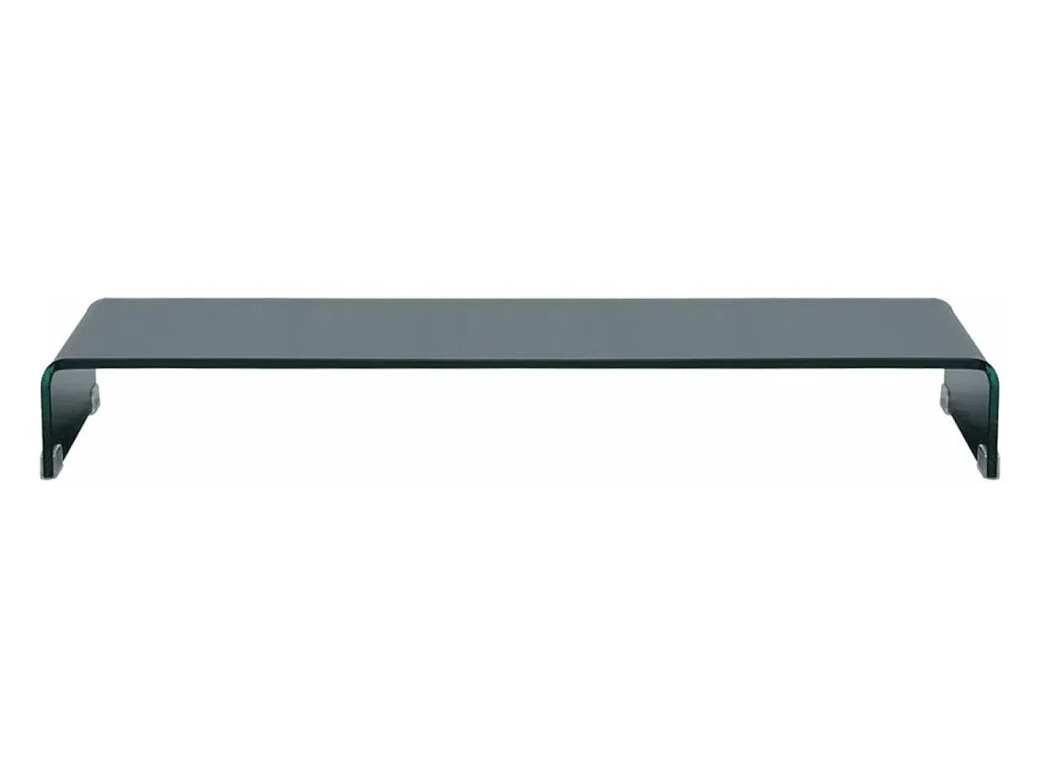 Móvel para TV aparador design prático suporte para monitor 100 cm vidro preto 2502051
