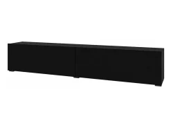 Móvel para TV 180cm coleção EVA. Cor preto e carvalho.
