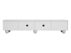 Móvel para TV com 4 gavetas e 2 portas - Branco 175 x 38 x 37 cm