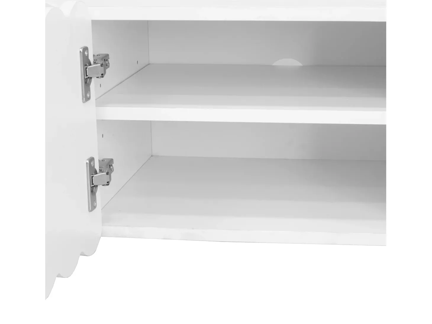 Móvel para TV com 4 gavetas e 2 portas - Branco 175 x 38 x 37 cm