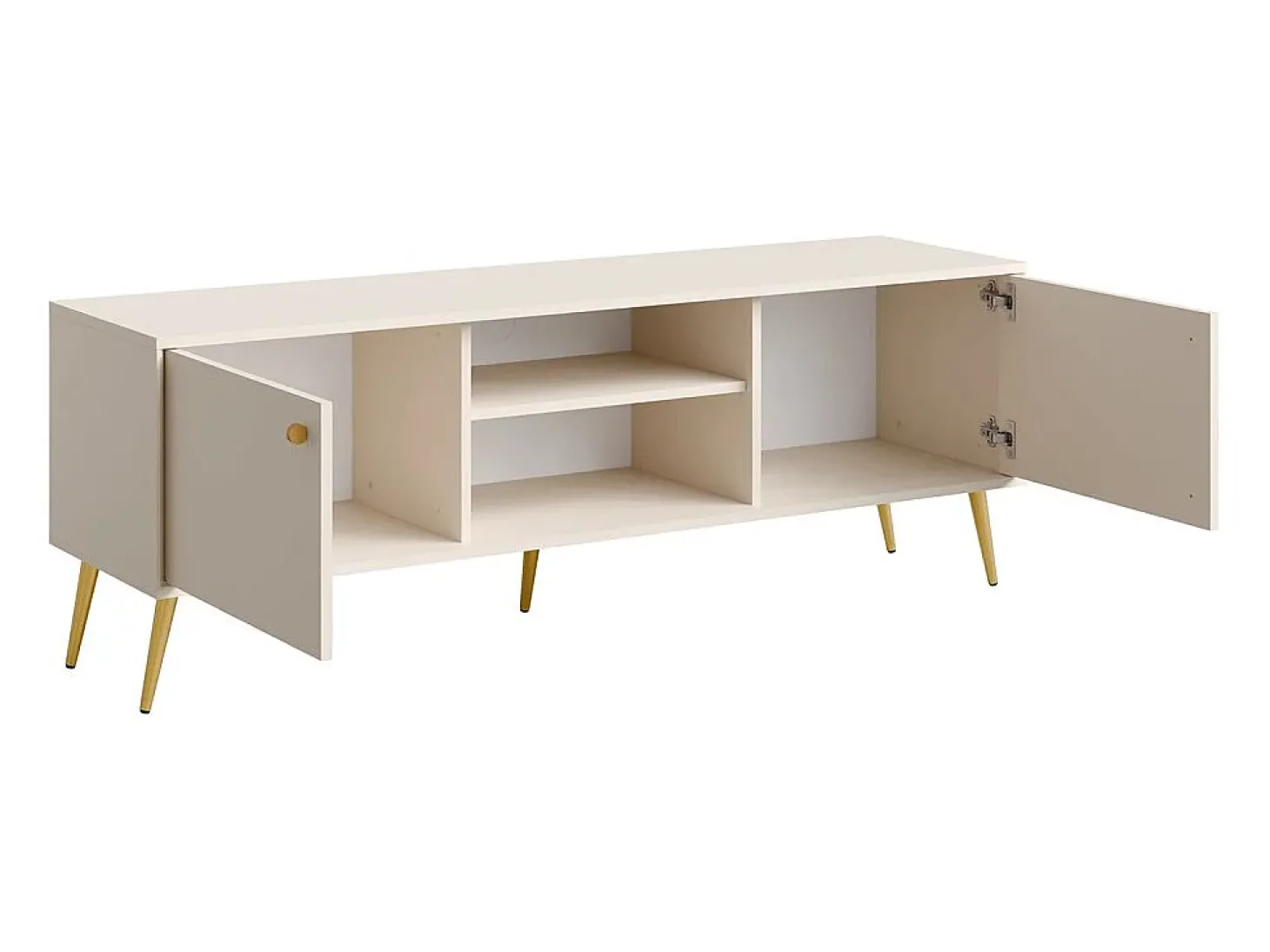 Móvel para TV design AZURÉA – 2 portas + 2 nichos – Cor areia