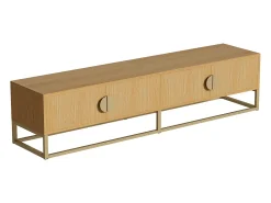 Móvel para TV 180x40x40 cm - 4 portas - Painéis de partículas - Natural