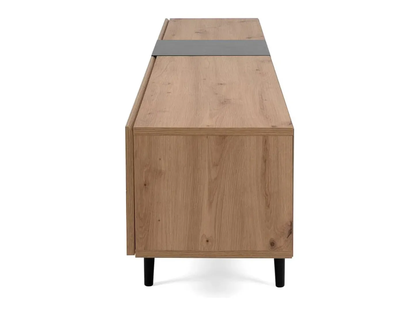 móvel para TV 195x48x37 cm natural preto