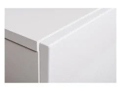 Móvel suspenso para TV 120cm na cor branca coleção SWITCH. Acabamentos brilhantes.