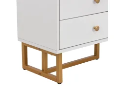Móvel TV 175 cm - 2 portas texturadas e 4 gavetas - em MDF - Branco