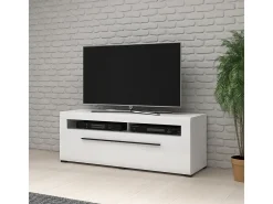 Móvel TV 1 gaveta Louis branco 140cm