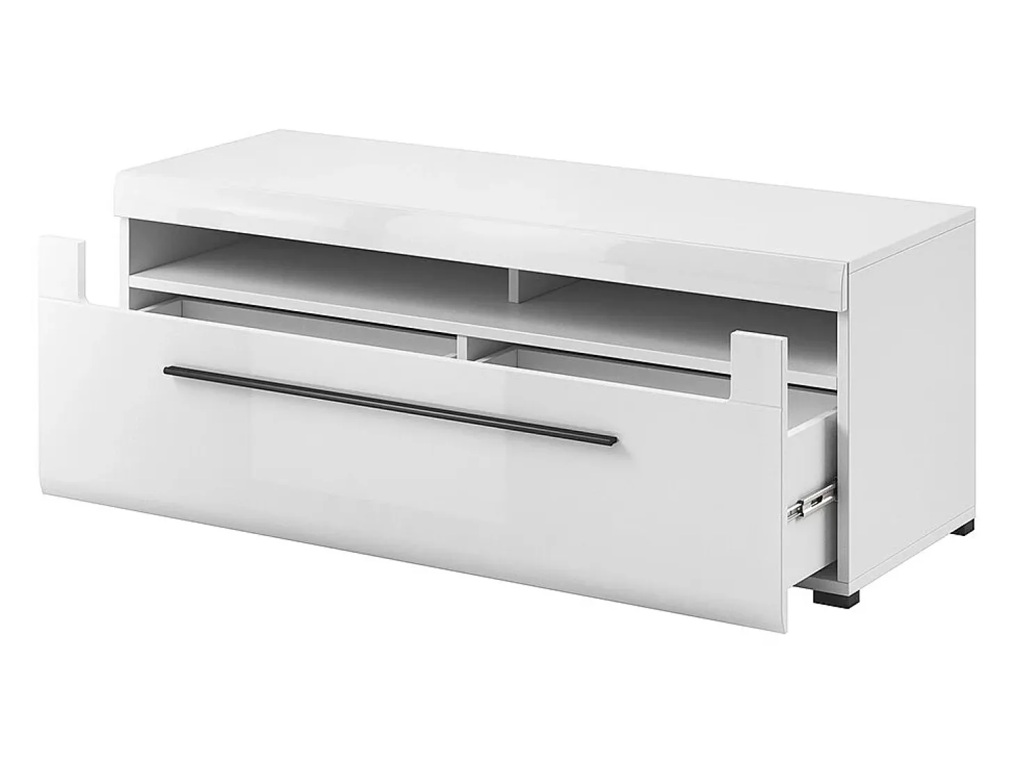 Móvel TV 1 gaveta Louis branco 140cm