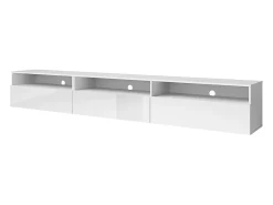 Móvel TV 1 gaveta Sloan branco 270cm