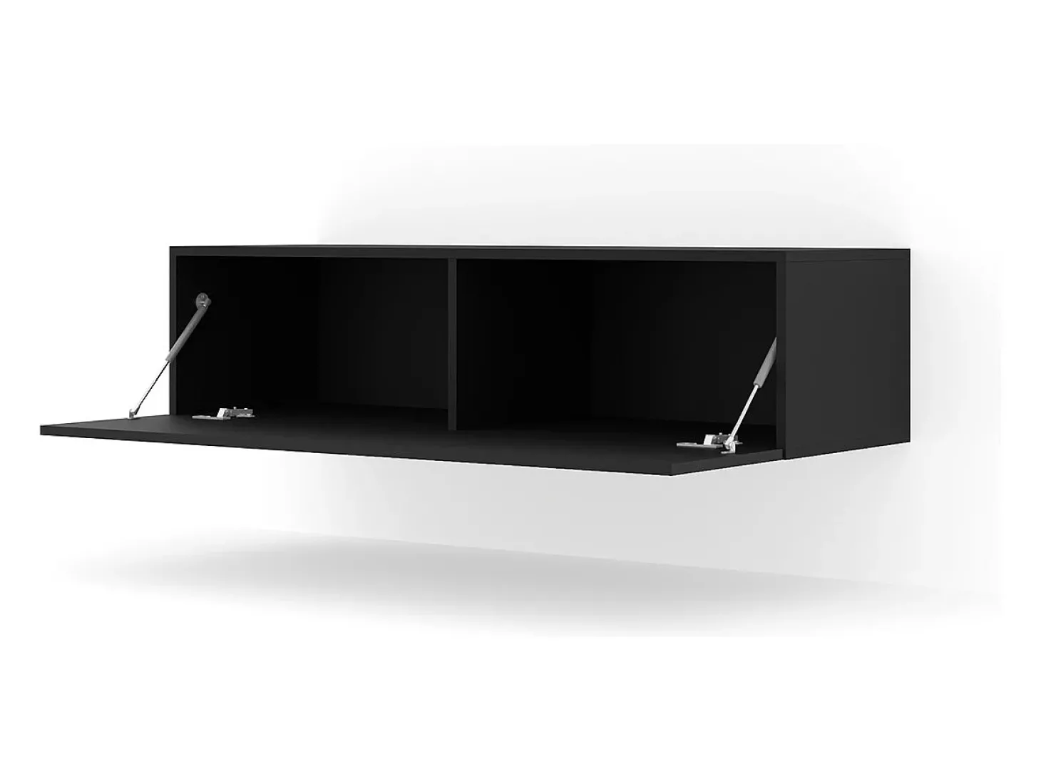 Móvel TV 1 porta Bali preto mate 120cm