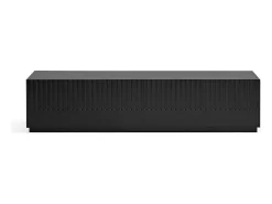 Móvel TV 4 portas 2 gavetas preto 182x48 cm