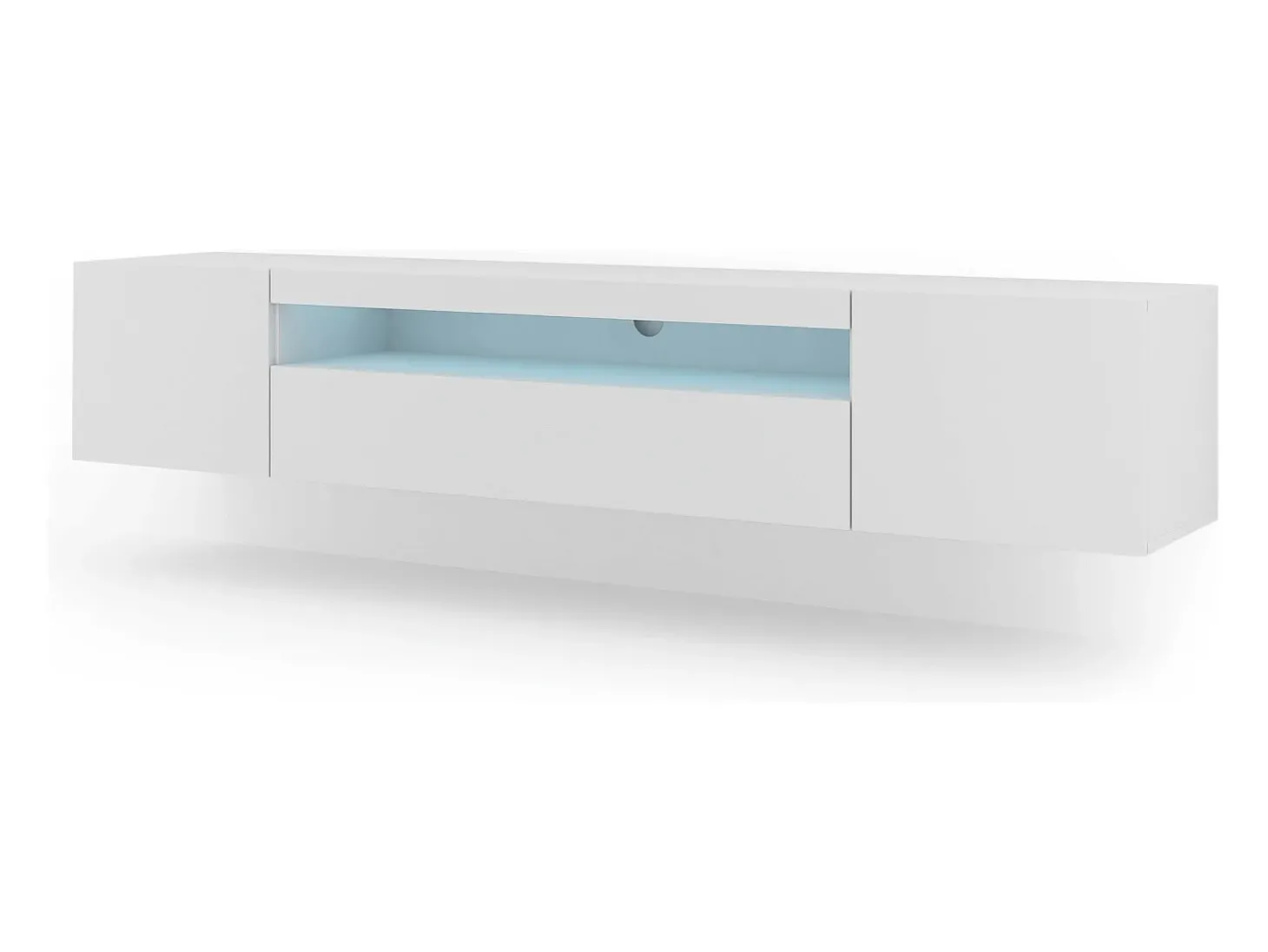 Móvel TV 3 portas Aurus branco 200cm