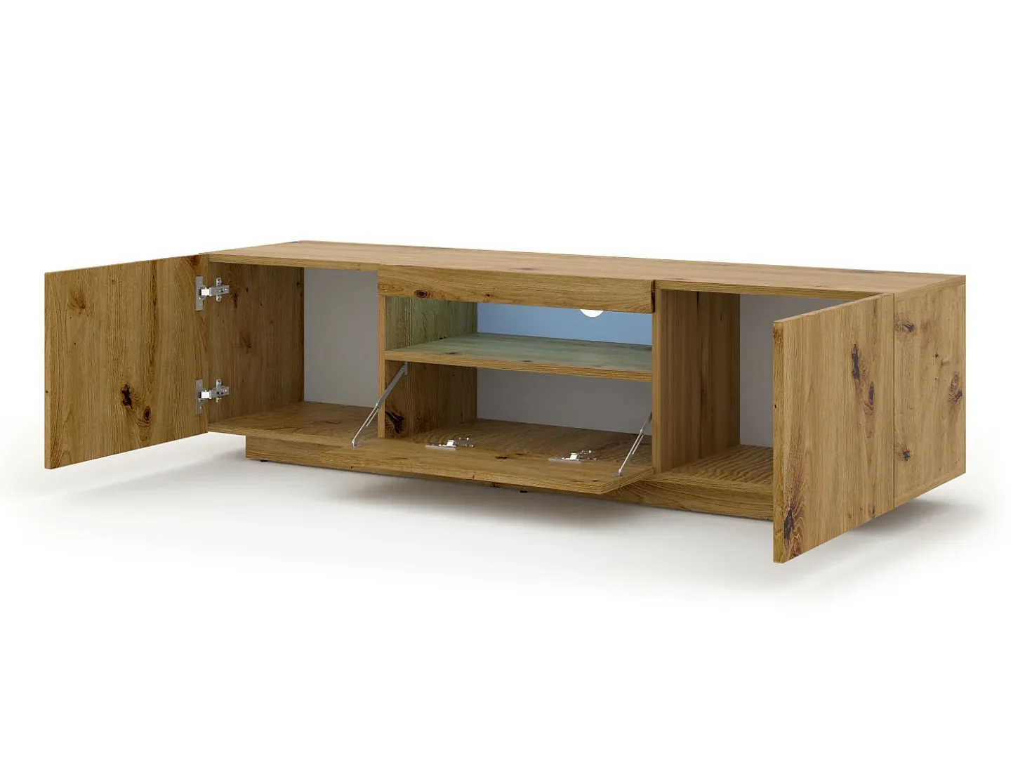 Móvel TV 3 portas Aurus madeira 150cm