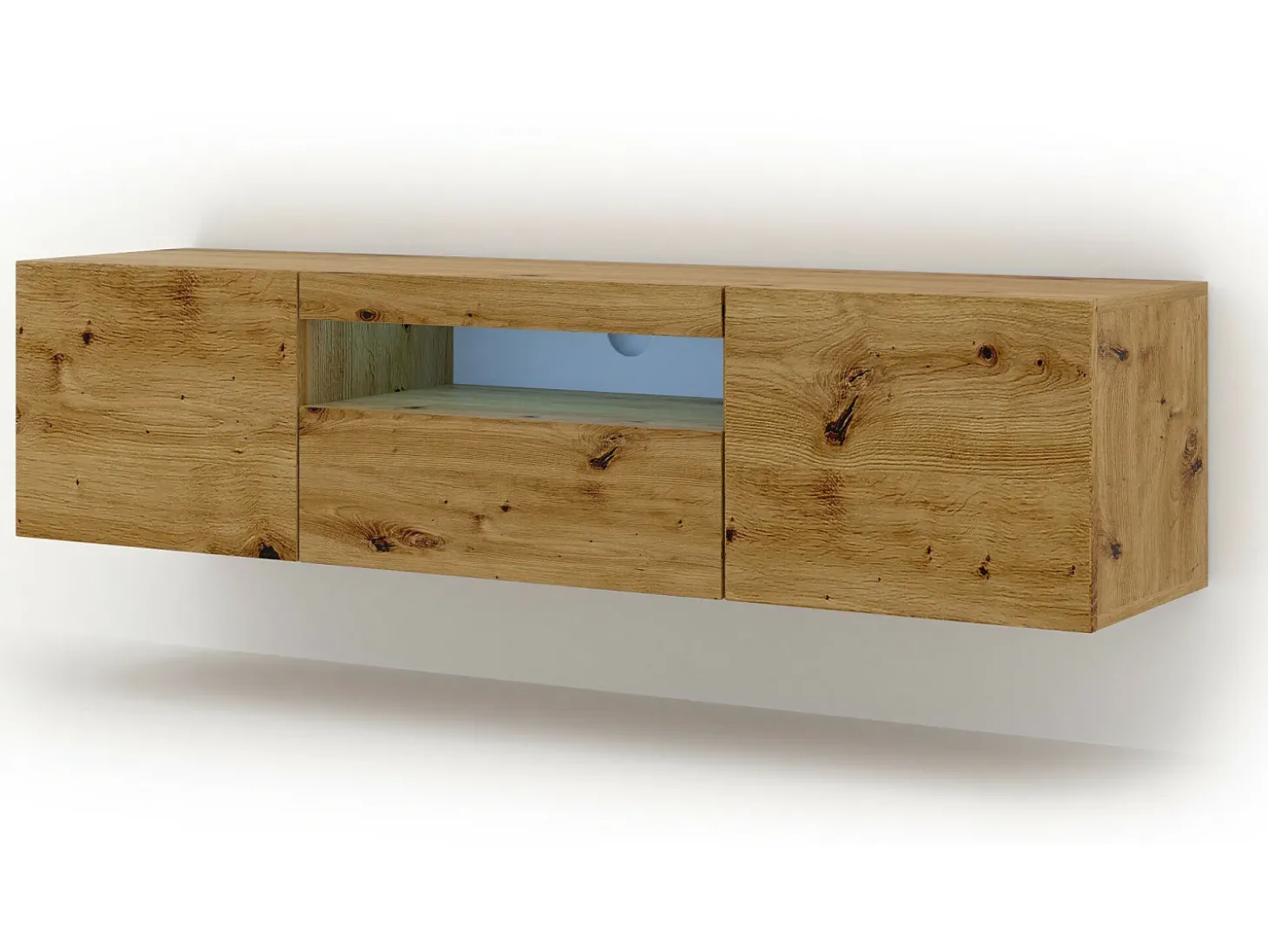 Móvel TV 3 portas Aurus madeira 150cm