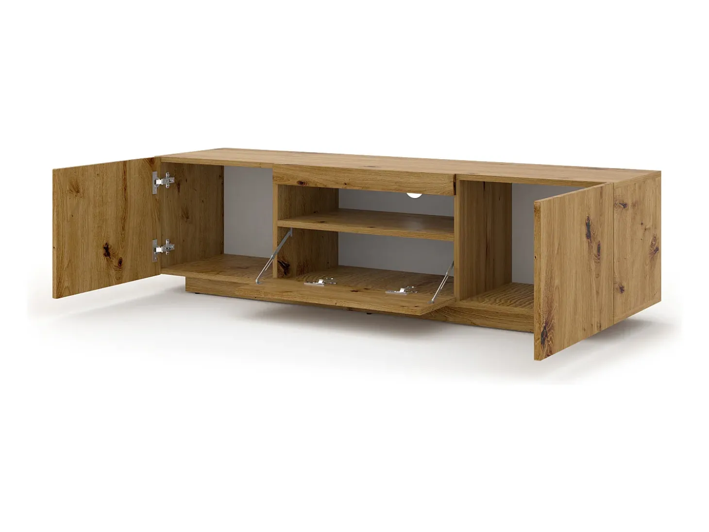 Móvel TV 3 portas Aurus madeira 150cm