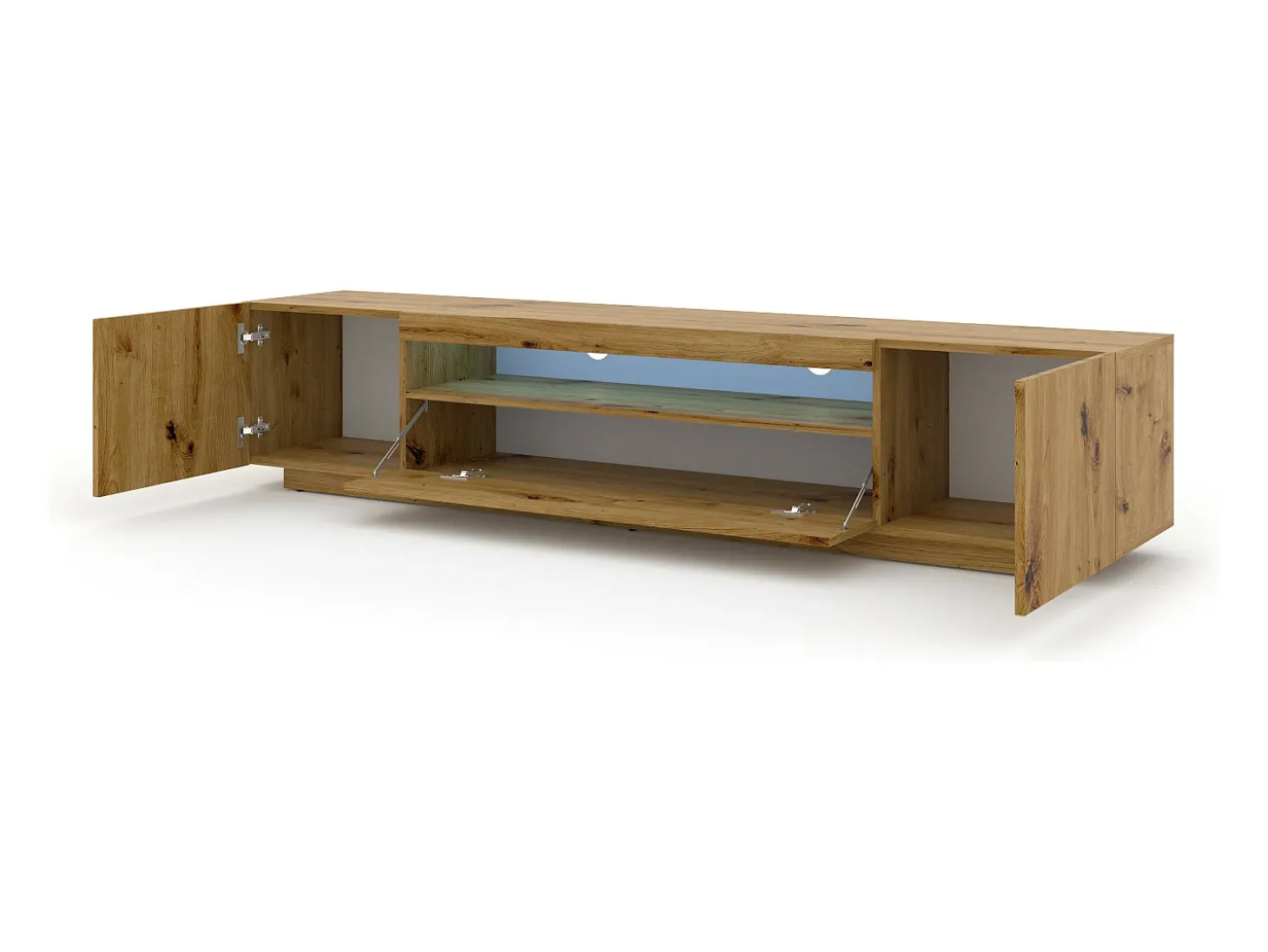 Móvel TV 3 portas Aurus madeira 200cm