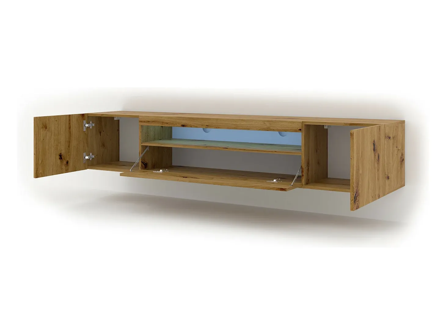 Móvel TV 3 portas Aurus madeira 200cm