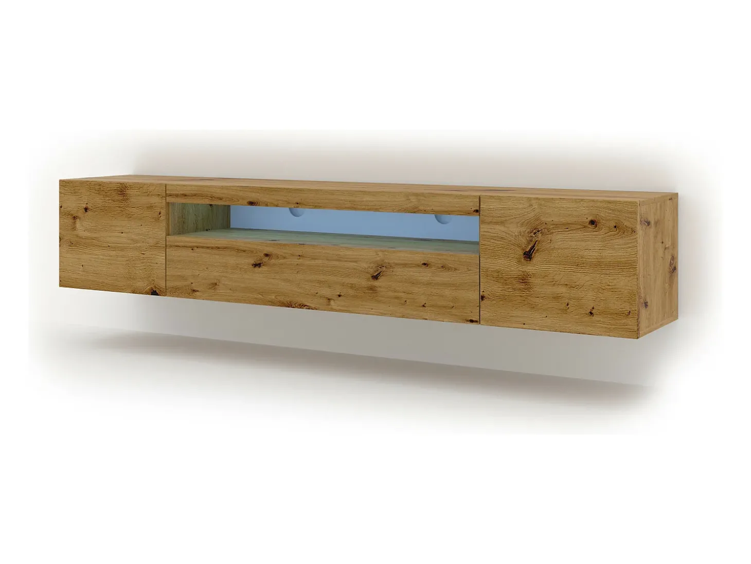Móvel TV 3 portas Aurus madeira 200cm