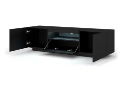 Móvel TV 3 portas Aurus preto 150cm