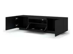 Móvel TV 3 portas Aurus preto 150cm