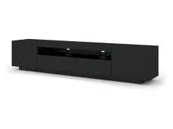 Móvel TV 3 portas Aurus preto 200cm