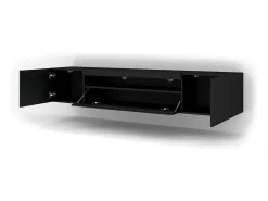 Móvel TV 3 portas Aurus preto 200cm