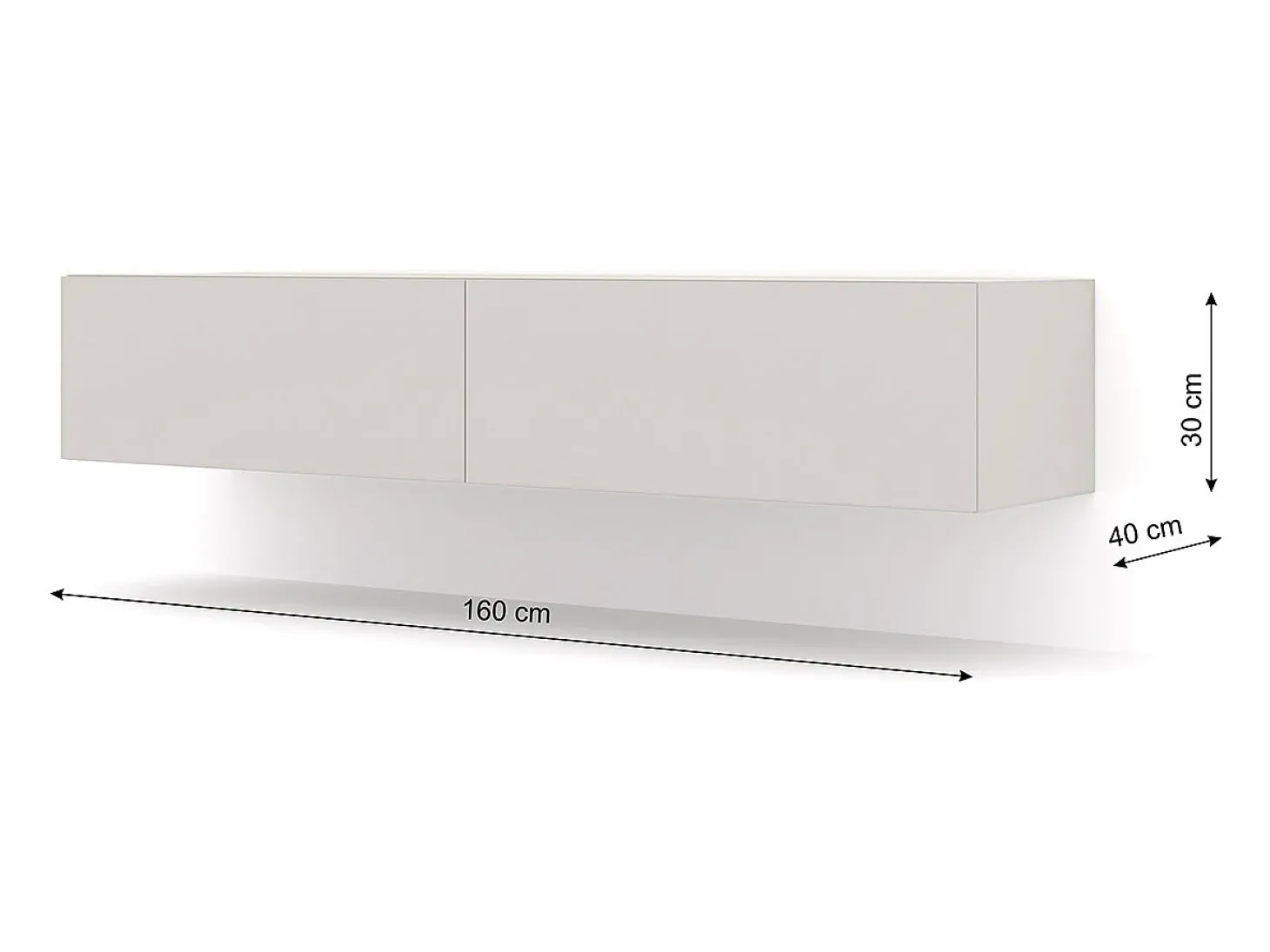 Móvel TV 2 portas Bali bege 160cm