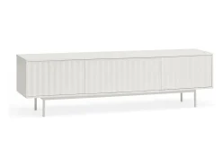 Móvel TV 2 portas e uma aba branco 180x40 cm