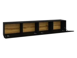 Móvel TV 2 portas Glora preto 180cm