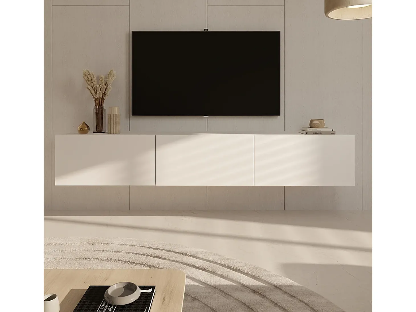 Móvel TV 3 portas Idao branco 160cm