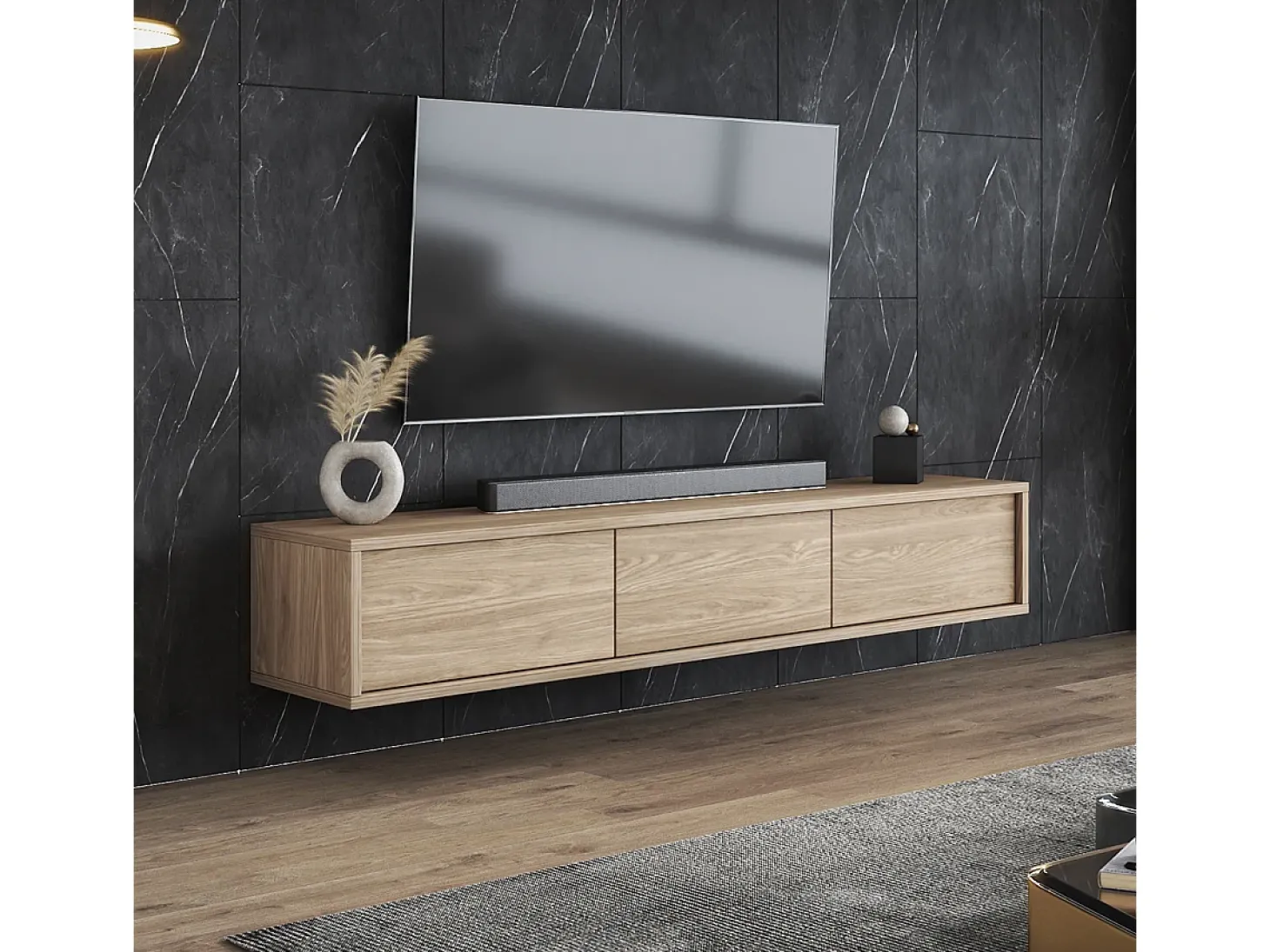 Móvel TV 3 portas Idra madeira 180cm