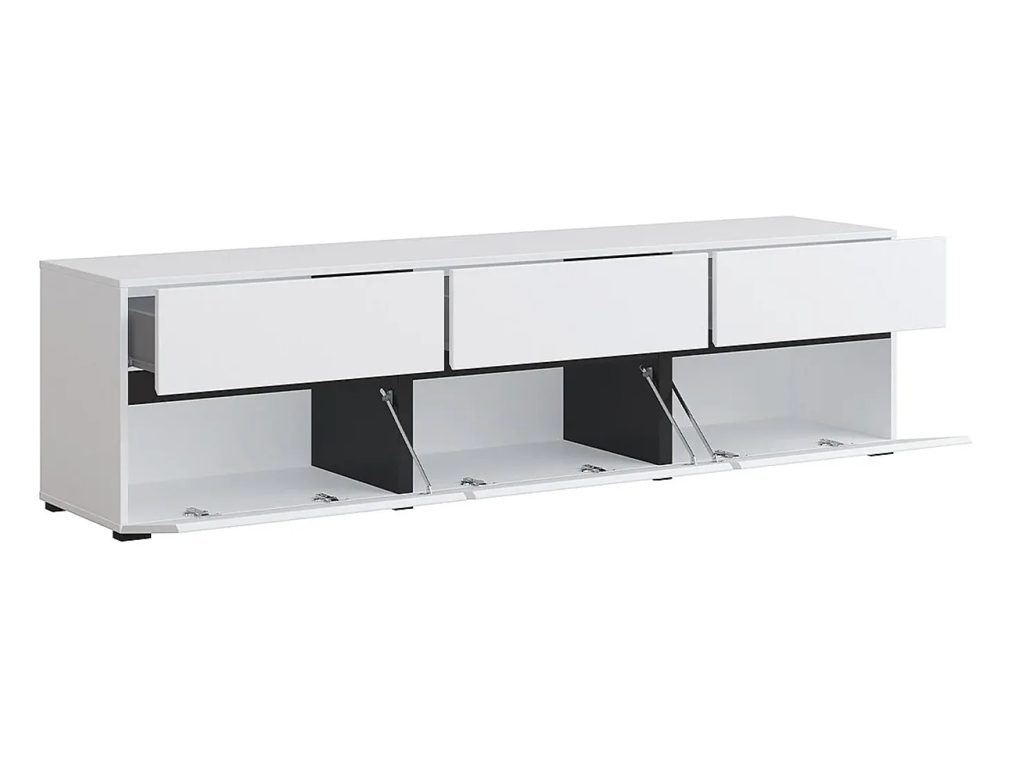Móvel TV 3 portas Lilia branco 180cm