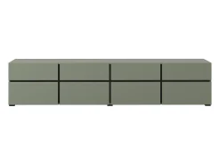 Móvel TV 4 portas Lilia verde 225cm