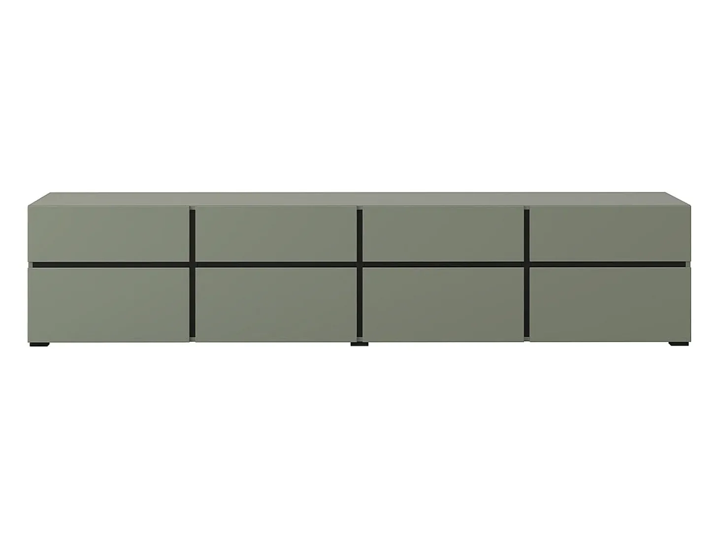 Móvel TV 4 portas Lilia verde 225cm