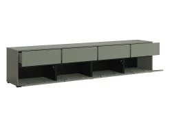 Móvel TV 4 portas Lilia verde 225cm