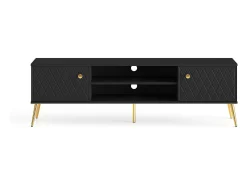 Móvel TV 2 portas Manoé preto 160cm