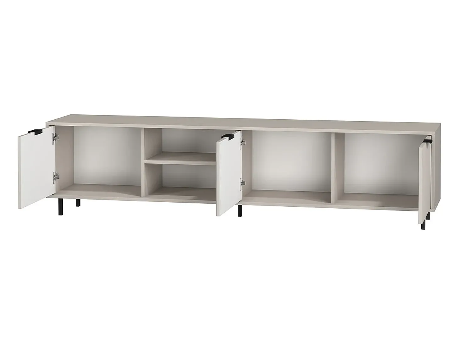 Móvel TV 3 portas Soly caxemira 203,2cm