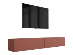 Móvel TV : Vermelho Tijolo, 200 (2 x 100) x 34 x 32 cm