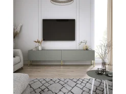 Móvel TV: Aloe, 170 x 52 x 32 cm, pés dourados