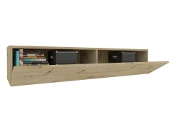 Móvel TV haaus Isla, 2 portas, Carvalho artisan, 135 x 28 x 25 cm