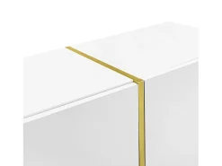 Móvel TV L 170cm - com 4 portas - MDF - Branco