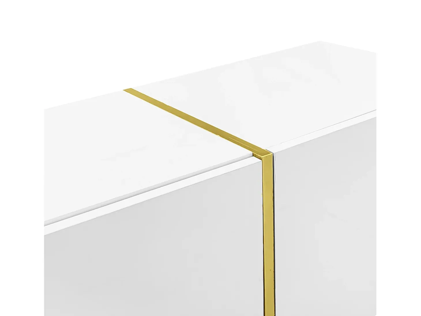 Móvel TV L 170cm - com 4 portas - MDF - Branco