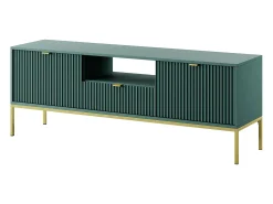 Móvel TV: labrador, dourado, 154 x 56 x 39 cm, puxadores dourados