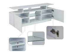 Móvel TV moderno 140cm com LED para TV de 60