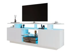 Móvel TV moderno 140cm com LED para TV de 60
