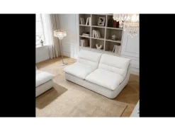 Pack Nuvia Living 3 lugares - branco e branco