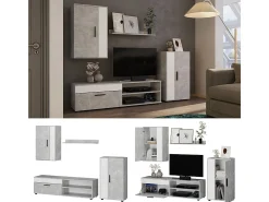 Parede da sala de estar betão 140x35.2x38.7 berno