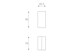 Pinóquio - Consola extensível (42,5/302,5 x 90 cm) em MDF lacado branco