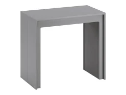 Pinóquio - Consola extensível (42,5/302,5 x 90 cm) em MDF lacado cinza