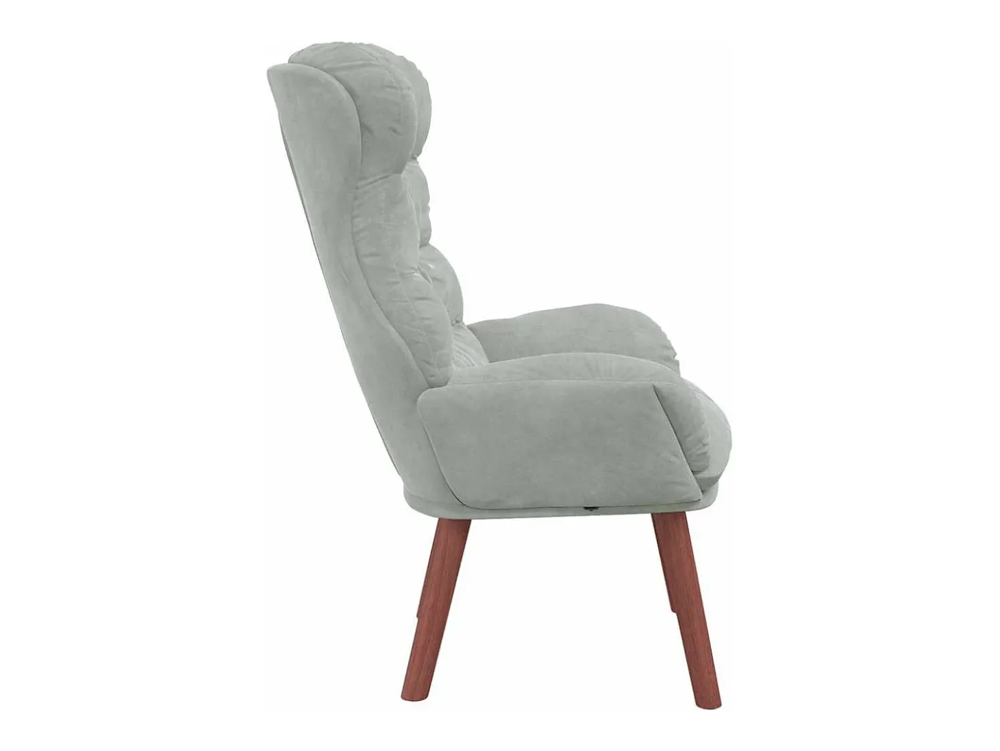 Poltrona | Cadeira de Sala | Cadeira Relaxante Cinzento-claro 69x74x93 cm Veludo SHL246218